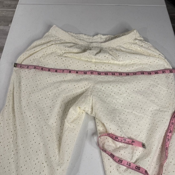 Vintage Alfred Dunner Pull-On Capris Ivory Eyelet Back Elastic Women’s Size 14 - Picture 7 of 12